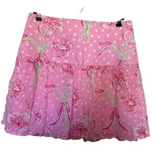 Lily Pulitzer Vintage Lily Flower Pattern Polka Dot